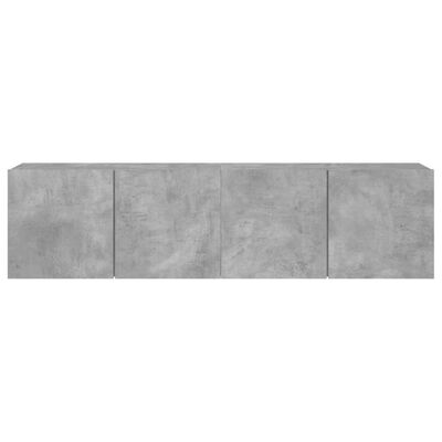 vidaXL TV Cabinets Wall-mounted 2 pcs Concrete Grey 80x30x41 cm