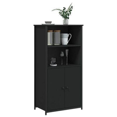 vidaXL Highboard Black 62x36x121.5 cm Engineered Wood