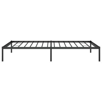 vidaXL Metal Bed Frame without Mattress Black 107x203 cm