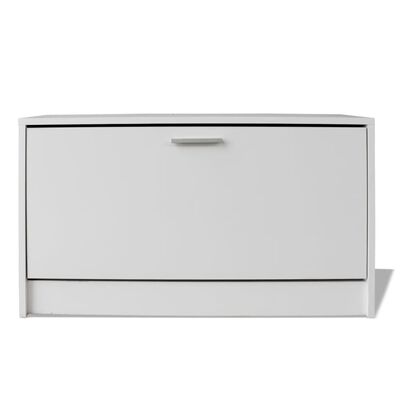 vidaXL Shoe Storage Bench White 80x24x45 cm