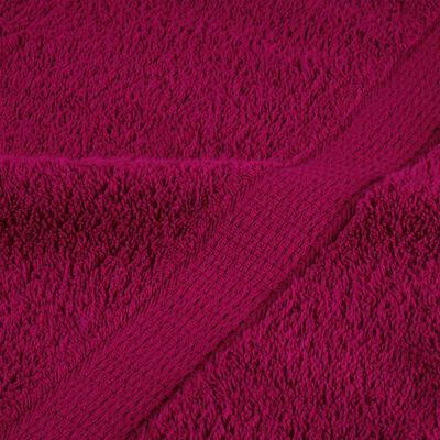 vidaXL Premium Sauna Towels SOLUND 10pcs Bordeaux 80x200cm 600gsm