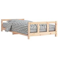 vidaXL Kids Bed Frame 90x190 cm Solid Wood Pine