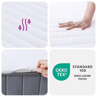 vidaXL Foam Mattress Medium Soft 100x200 cm