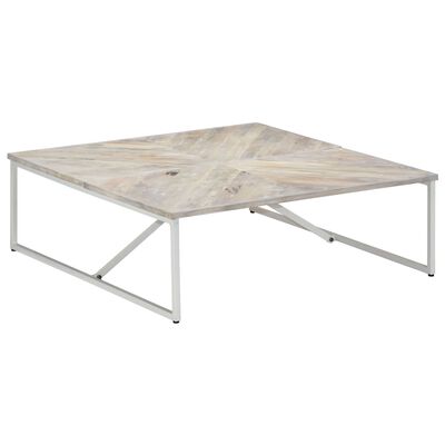 vidaXL Coffee Table 110x110x36 cm Solid Mango Wood