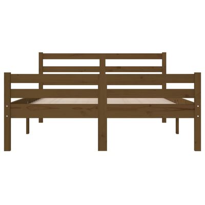 vidaXL Bed Frame without Mattress Honey Brown Solid Wood 140x200 cm