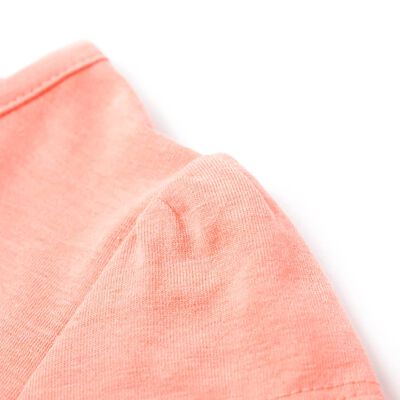 Kids' T-shirt Neon Coral 116