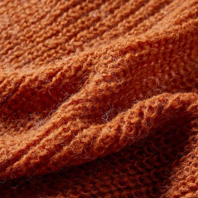 Kids' Sweater Knitted Cognac 140