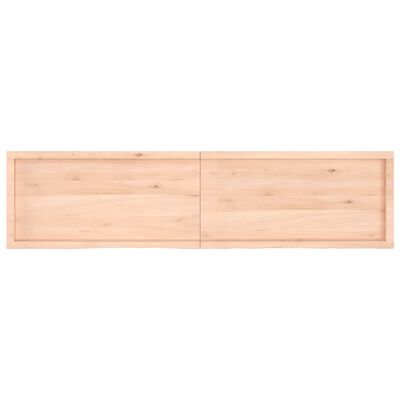 vidaXL Table Top 200x50x(2-4) cm Untreated Solid Wood Oak