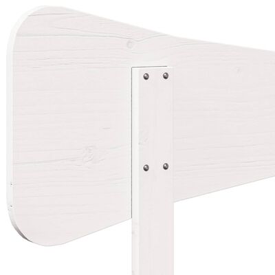 vidaXL Headboard White 100 cm Solid Wood Pine