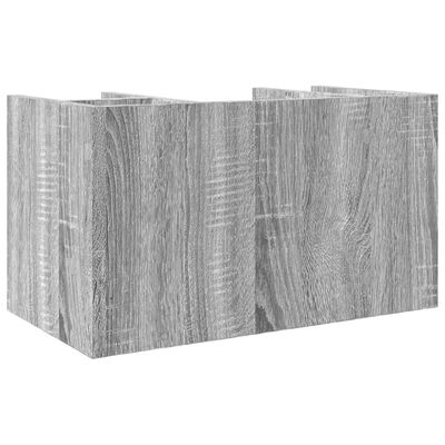 vidaXL Desk Organiser Grey Sonoma 44.5x24x25 cm Engineered wood