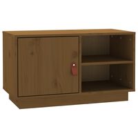 vidaXL TV Cabinet Honey Brown 70x34x40 cm Solid Wood Pine