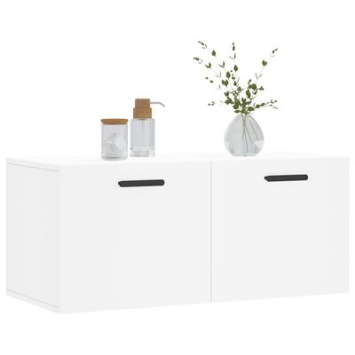 vidaXL Wall Cabinet White 80x36.5x35 cm Engineered Wood