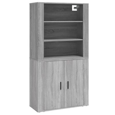 vidaXL Highboard Grey Sonoma Engineered Wood