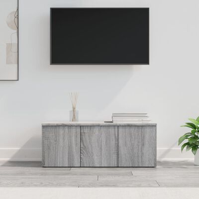 vidaXL TV Cabinet Grey Sonoma 80x34x30 cm Engineered Wood