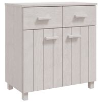 vidaXL Sideboard HAMAR White 79x40x80 cm Solid Wood Pine