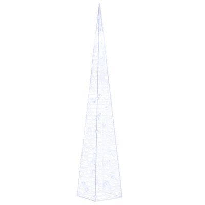 vidaXL Acrylic Decorative LED Light Cone Blue 60 cm