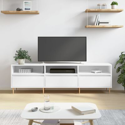 vidaXL TV Cabinet White 150x30x44.5 cm Engineered Wood