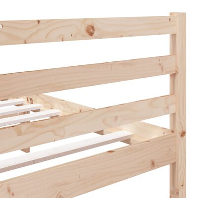 vidaXL Bed Frame without Mattress Solid Wood 140x190 cm (810410+814194)