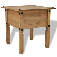 vidaXL Side Table Mexican Pine Corona Range 53.5x53.5x55 cm