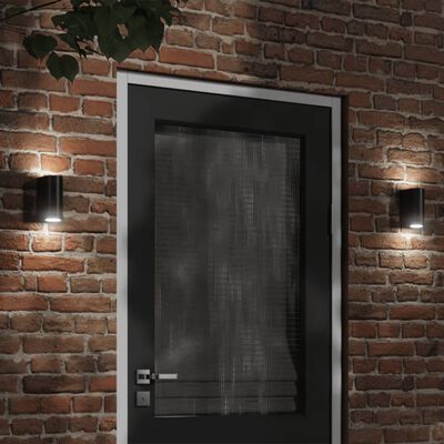 vidaXL Outdoor Wall Light Black Die-cast Aluminium