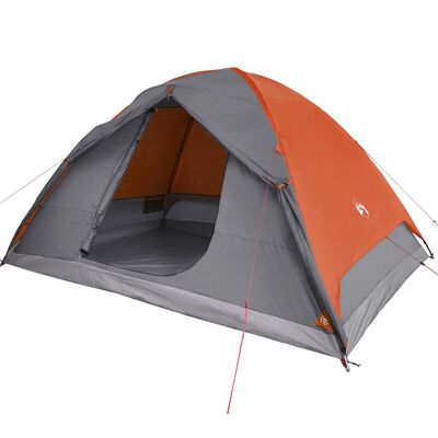 vidaXL Camping Tent Dome 6-Person Orange Waterproof