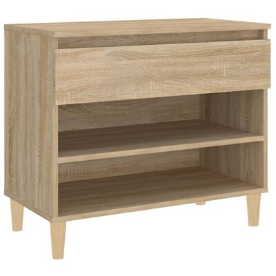 vidaXL Shoe Cabinet Sonoma Oak 70x36x60 cm Engineered Wood