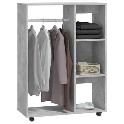 vidaXL Wardrobe Concrete Grey 80x40x110 cm Engineered Wood