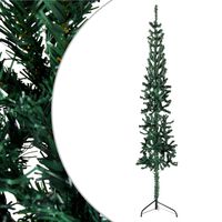 vidaXL Slim Artificial Half Christmas Tree with Stand Green 120 cm