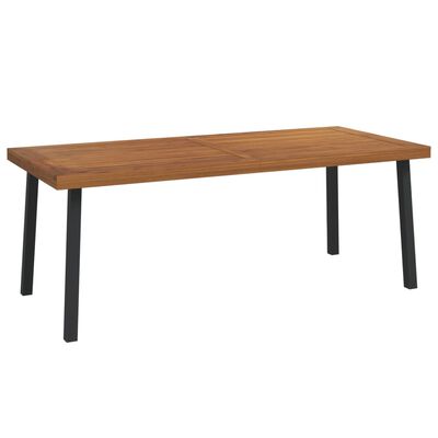 vidaXL Garden Table 200x100x75 cm Solid Wood Acacia