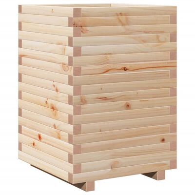 vidaXL Garden Planter 50x50x72 cm Solid Wood Pine