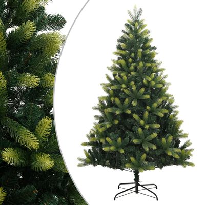 vidaXL Artificial Hinged Christmas Tree with Stand 180 cm