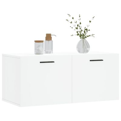 vidaXL Wall Cabinet White 80x36.5x35 cm Engineered Wood