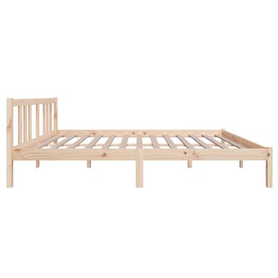 vidaXL Bed Frame without Mattress Solid Wood 140x200 cm