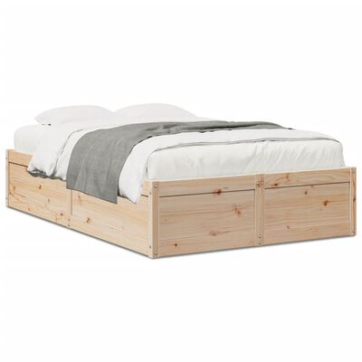 vidaXL Bed Frame without Mattress 120x200 cm Solid Wood Pine