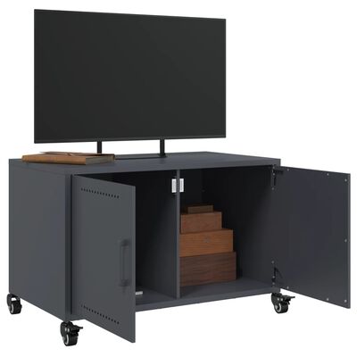 vidaXL TV Cabinet Anthracite 68x39x43.5 cm Steel