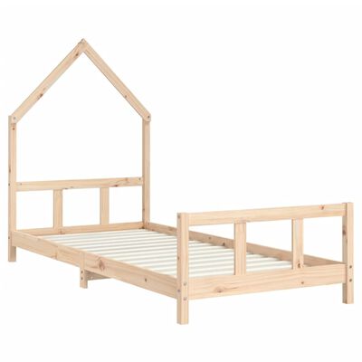 vidaXL Kids Bed Frame 90x200 cm Solid Wood Pine