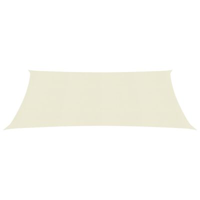 vidaXL Sunshade Sail 160 g/m² Cream 2x2.5 m HDPE