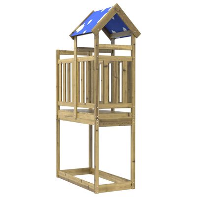 vidaXL Play Tower 110.5x52.5x215 cm Impregnated Wood Pine