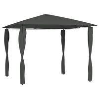 vidaXL Gazebo with Post Covers 3x3x2.6 m Anthracite 160 g/m²