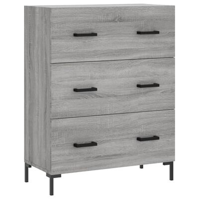 vidaXL Highboard Grey Sonoma 69.5x34x180 cm Engineered Wood