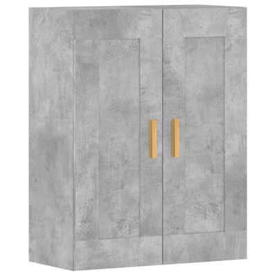 vidaXL Wall Mounted Cabinets 2 pcs Concrete Grey Engineered Wood