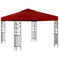 vidaXL Gazebo 3x3 m Wine Red