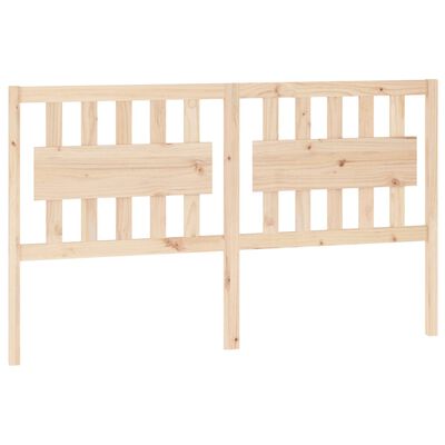 vidaXL Bed Headboard 155.5x4x100 cm Solid Wood Pine