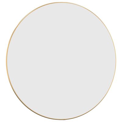 vidaXL Wall Mirror Gold Ø 60 cm Round