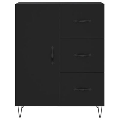 vidaXL Highboard Black 69.5x34x180 cm Engineered Wood