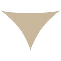 vidaXL Sunshade Sail Oxford Fabric Triangular 3.5x3.5x4.9 m Beige