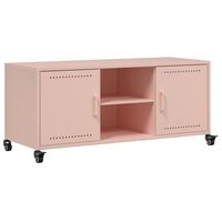 vidaXL TV Cabinet Pink 100.5x39x43.5 cm Steel