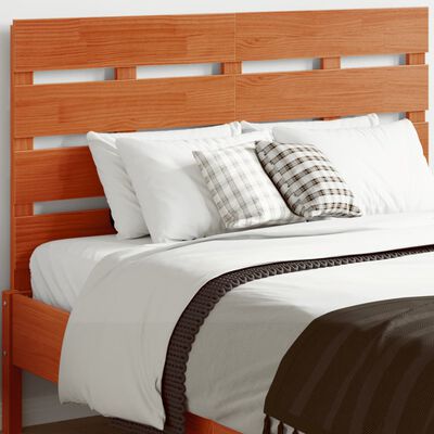 vidaXL Headboard Wax Brown 135 cm Solid Wood Pine