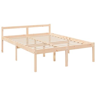 vidaXL Senior Bed without Mattress 160x200 cm Solid Wood Pine