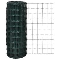 vidaXL Euro Fence Steel 25x1.0 m Green